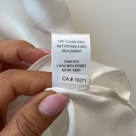 CAMI NYC white silk tank - Picture 8 of 10